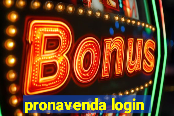 pronavenda login